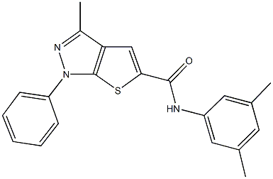N-(3,5-dimethylphenyl)-3-methyl-1-phenyl-1H-thieno[2,3-c]pyrazole-5-carboxamide Structure