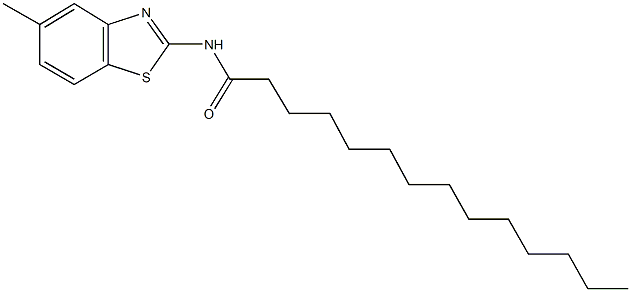 N-(5-methyl-1,3-benzothiazol-2-yl)tetradecanamide Structure