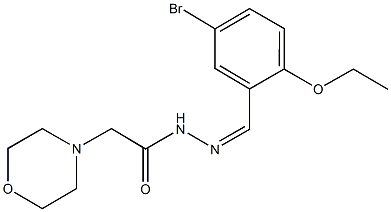 N'-(5-bromo-2-ethoxybenzylidene)-2-(4-morpholinyl)acetohydrazide Structure