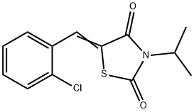 5-(2-chlorobenzylidene)-3-isopropyl-1,3-thiazolidine-2,4-dione 구조식 이미지