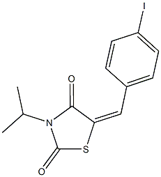 5-(4-iodobenzylidene)-3-isopropyl-1,3-thiazolidine-2,4-dione Structure