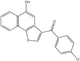 (4-chlorophenyl)(5-hydroxynaphtho[1,2-b]furan-3-yl)methanone Structure