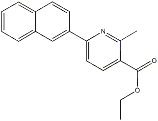 ethyl 2-methyl-6-(2-naphthyl)nicotinate 구조식 이미지