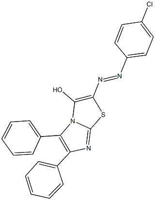 2-[(4-chlorophenyl)diazenyl]-5,6-diphenylimidazo[2,1-b][1,3]thiazol-3-ol Structure