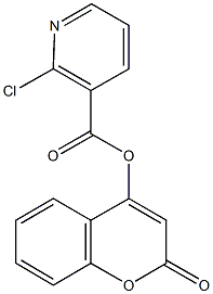 2-oxo-2H-chromen-4-yl 2-chloronicotinate 구조식 이미지