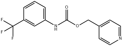 4-pyridinylmethyl 3-(trifluoromethyl)phenylcarbamate Structure