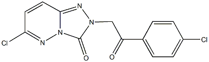 6-chloro-2-[2-(4-chlorophenyl)-2-oxoethyl][1,2,4]triazolo[4,3-b]pyridazin-3(2H)-one Structure