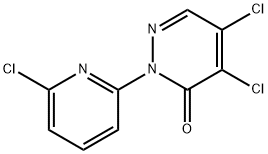 4,5-dichloro-2-(6-chloro-2-pyridinyl)-3(2H)-pyridazinone Structure