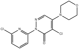 4-chloro-2-(6-chloro-2-pyridinyl)-5-(4-morpholinyl)-3(2H)-pyridazinone Structure