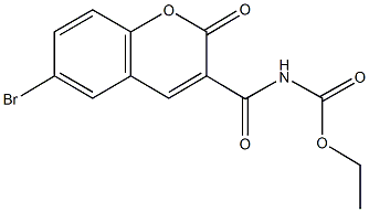 ethyl (6-bromo-2-oxo-2H-chromen-3-yl)carbonylcarbamate Structure