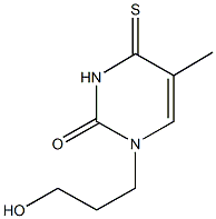1-(3-hydroxypropyl)-5-methyl-4-thioxo-3,4-dihydropyrimidin-2(1H)-one Structure