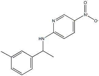 5-nitro-2-{[1-(3-methylphenyl)ethyl]amino}pyridine Structure