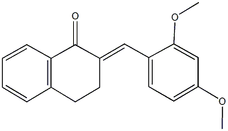 2-(2,4-dimethoxybenzylidene)-3,4-dihydro-1(2H)-naphthalenone 구조식 이미지