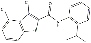 3,4-dichloro-N-(2-isopropylphenyl)-1-benzothiophene-2-carboxamide 구조식 이미지