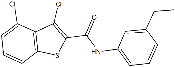 3,4-dichloro-N-(3-ethylphenyl)-1-benzothiophene-2-carboxamide Structure