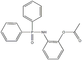 2-[(diphenylphosphoryl)amino]phenyl acetate 구조식 이미지