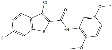3,6-dichloro-N-(2,5-dimethoxyphenyl)-1-benzothiophene-2-carboxamide Structure