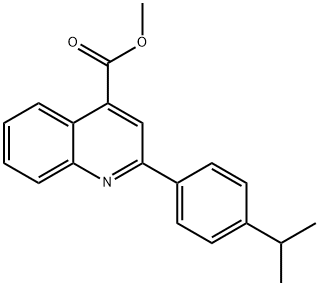 methyl 2-(4-isopropylphenyl)-4-quinolinecarboxylate Structure