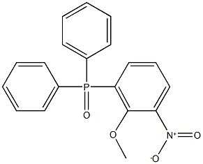 (2-methoxy-3-nitrophenyl)(diphenyl)phosphine oxide 구조식 이미지