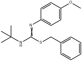 benzyl N-(tert-butyl)-N'-(4-methoxyphenyl)imidothiocarbamate Structure