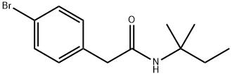 2-(4-bromophenyl)-N-(tert-pentyl)acetamide 구조식 이미지