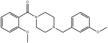 1-(2-methoxybenzoyl)-4-(3-methoxybenzyl)piperazine 구조식 이미지