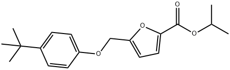 isopropyl 5-[(4-tert-butylphenoxy)methyl]-2-furoate 구조식 이미지