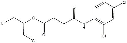 2-chloro-1-(chloromethyl)ethyl 4-(2,4-dichloroanilino)-4-oxobutanoate Structure