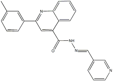 2-(3-methylphenyl)-N'-(3-pyridinylmethylene)-4-quinolinecarbohydrazide 구조식 이미지