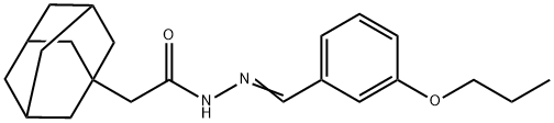2-(1-adamantyl)-N'-(3-propoxybenzylidene)acetohydrazide Structure