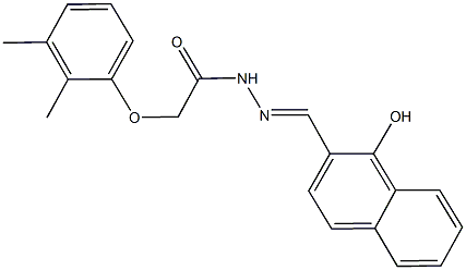 2-(2,3-dimethylphenoxy)-N'-[(1-hydroxy-2-naphthyl)methylene]acetohydrazide 구조식 이미지