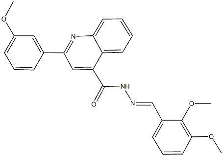 N'-(2,3-dimethoxybenzylidene)-2-(3-methoxyphenyl)-4-quinolinecarbohydrazide Structure