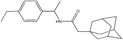 2-(1-adamantyl)-N-[1-(4-ethylphenyl)ethyl]acetamide Structure