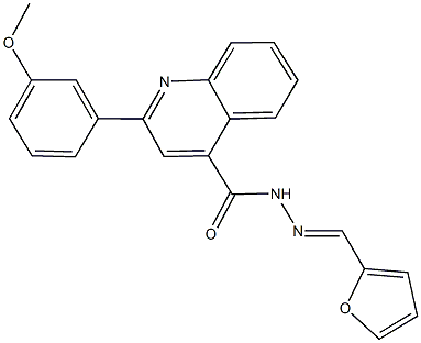 N'-(2-furylmethylene)-2-(3-methoxyphenyl)-4-quinolinecarbohydrazide Structure