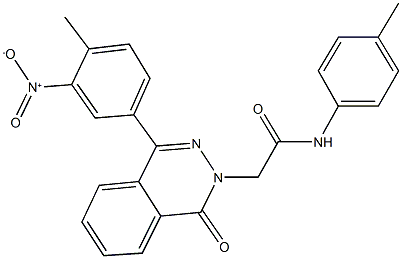 2-(4-{3-nitro-4-methylphenyl}-1-oxophthalazin-2(1H)-yl)-N-(4-methylphenyl)acetamide Structure