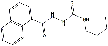 N-butyl-2-(1-naphthoyl)hydrazinecarboxamide Structure