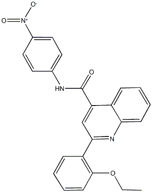 2-(2-ethoxyphenyl)-N-{4-nitrophenyl}-4-quinolinecarboxamide 구조식 이미지