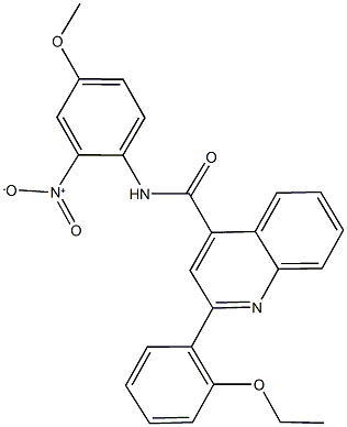 2-(2-ethoxyphenyl)-N-{2-nitro-4-methoxyphenyl}-4-quinolinecarboxamide Structure