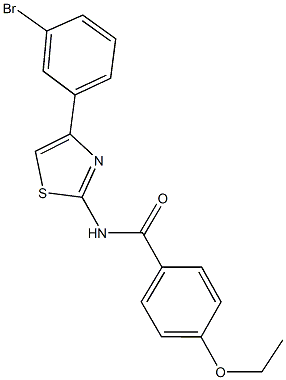 N-[4-(3-bromophenyl)-1,3-thiazol-2-yl]-4-ethoxybenzamide Structure