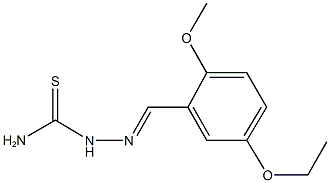 5-ethoxy-2-methoxybenzaldehyde thiosemicarbazone Structure