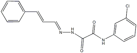 N-(3-chlorophenyl)-2-oxo-2-[2-(3-phenyl-2-propenylidene)hydrazino]acetamide Structure