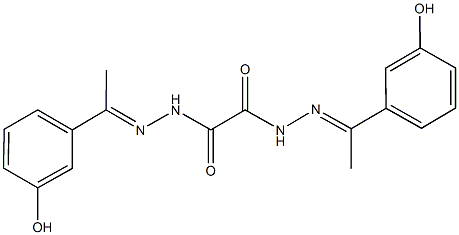 N'~1~,N'~2~-bis[1-(3-hydroxyphenyl)ethylidene]ethanedihydrazide Structure