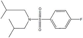 4-fluoro-N,N-diisobutylbenzenesulfonamide Structure