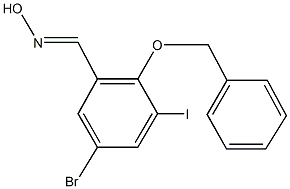 2-(benzyloxy)-5-bromo-3-iodobenzaldehyde oxime Structure
