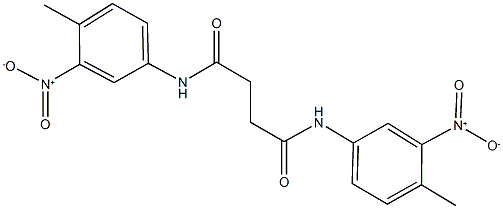 N~1~,N~4~-bis{3-nitro-4-methylphenyl}succinamide Structure