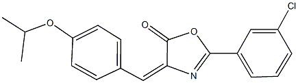 2-(3-chlorophenyl)-4-(4-isopropoxybenzylidene)-1,3-oxazol-5(4H)-one Structure