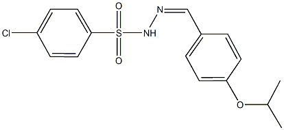4-chloro-N'-(4-isopropoxybenzylidene)benzenesulfonohydrazide Structure