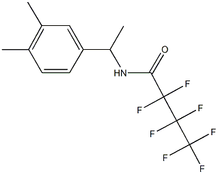 N-[1-(3,4-dimethylphenyl)ethyl]-2,2,3,3,4,4,4-heptafluorobutanamide 구조식 이미지