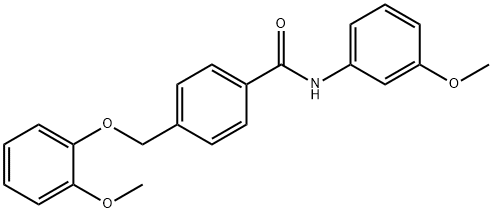 4-[(2-methoxyphenoxy)methyl]-N-(3-methoxyphenyl)benzamide 구조식 이미지