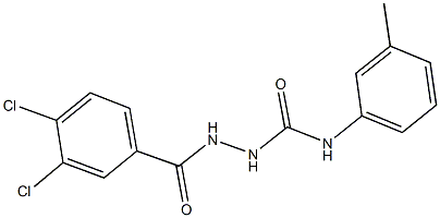 2-(3,4-dichlorobenzoyl)-N-(3-methylphenyl)hydrazinecarboxamide Structure